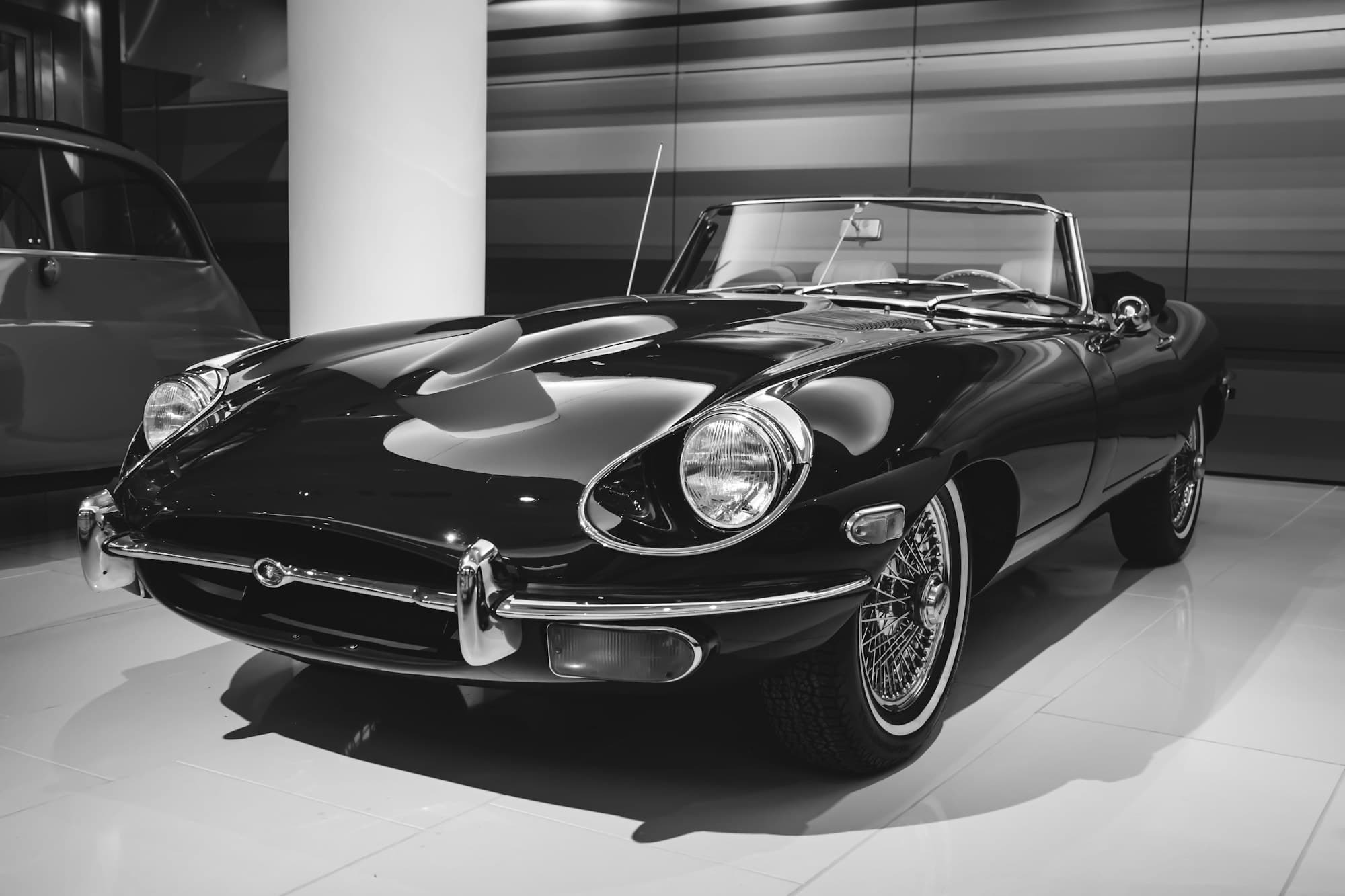 A classic Jaguar E-Type